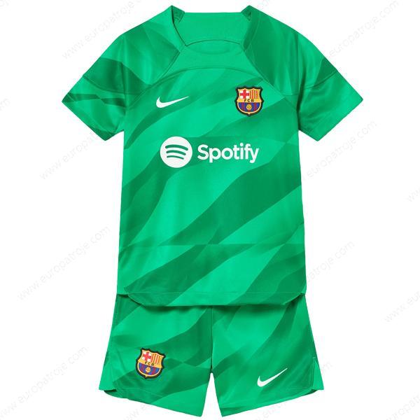 Barcelona Målmand Fodbold Børnesæt 23/24 – Grøn