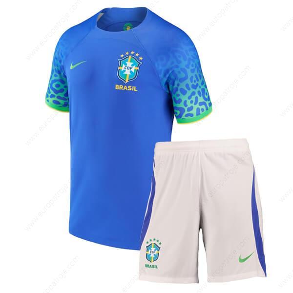 Brasilien Away Fodbold Børnesæt 2022