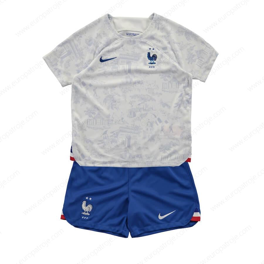 Frankrig Away Fodbold Børnesæt 2022