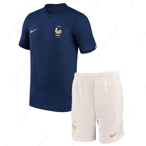 Frankrig Home Fodbold Børnesæt 2022