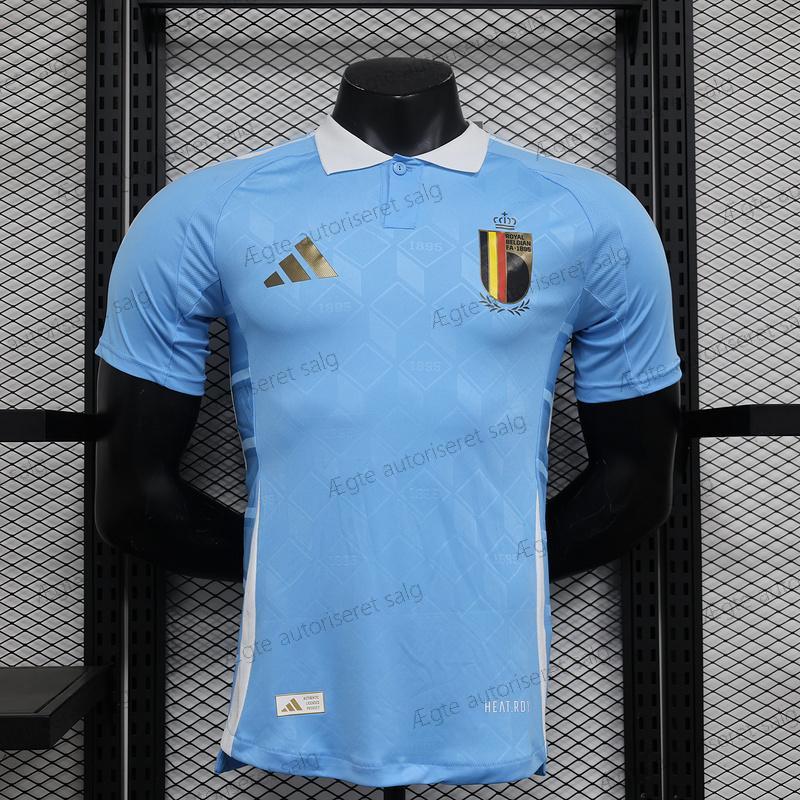 Billige Belgien Udebane Player Version fodboldtrøje 24/25 – UEFA Euro 2024